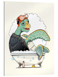 Gallery print Turtle in the shower