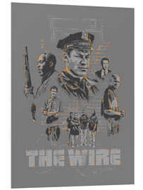 Foam board print The Wire, season 4