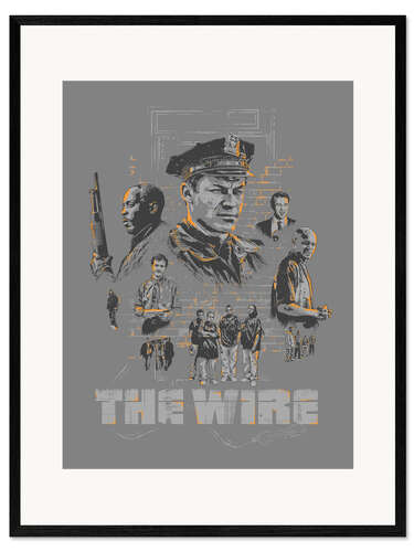 Impression artistique encadrée The Wire, saison 4