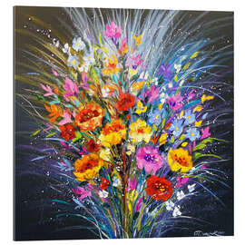 Tableau en plexi-alu Bouquet de bonheur