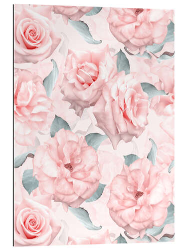 Gallery print Lush pink roses