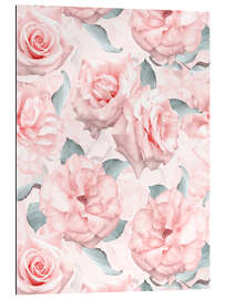 Gallery print Lush pink roses