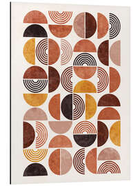 Magnettafel Retro Muster in Erdtönen