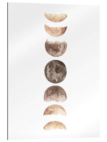 Galleritryk Moon phases watercolor