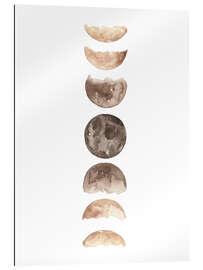 Galleritryk Moon phases watercolor