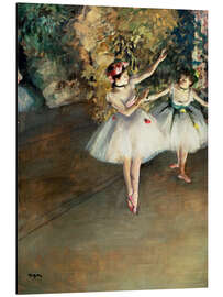 Magnettafel Zwei Tänzer auf der Bühne