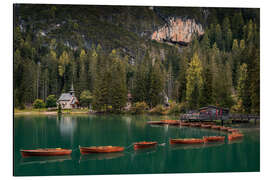 Alubild Morgenruhe am Bergsee