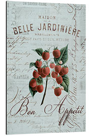 Alubild Vintage Erdbeeren