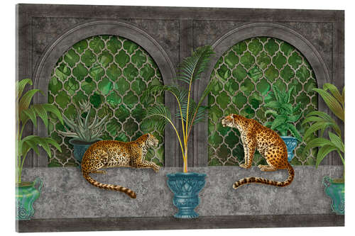 Acrylic print Cheetahs in the jungle palace