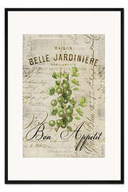 Gerahmter Kunstdruck Vintage Stachelbeeren