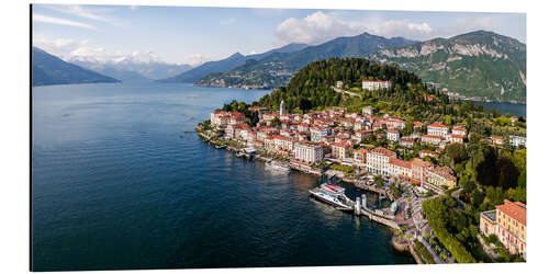 Quadro em alumínio Bellagio no lago de Como, Itália