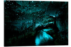 Gallery print Glowworm cave, Waitomo, New Zealand