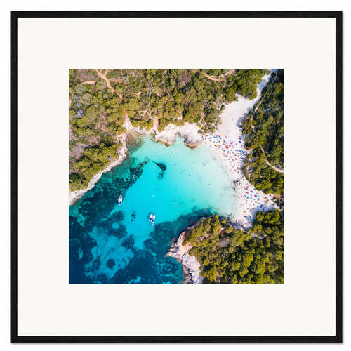 Framed art print Summer in Menorca, Spain