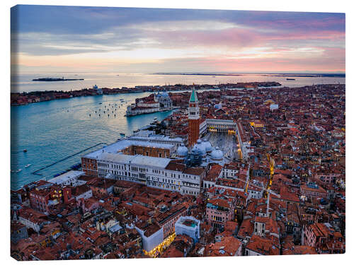 Leinwandbild Sonnenuntergang über San Marco, Venedig