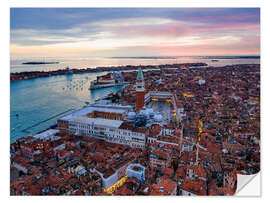 Naklejka na ścianę Sunset over San Marco, Venice