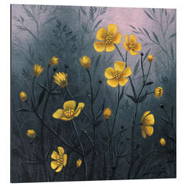 Aluminium print Buttercups