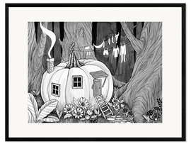 Gerahmter Kunstdruck Kürbis