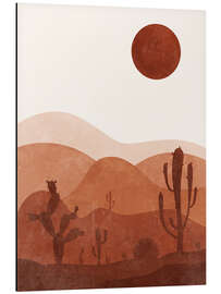 Magnettafel Sonne über den Dünen