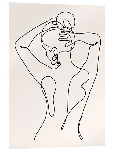 Gallery print Feminine back line art portrait