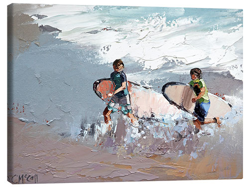 Canvas-taulu Two surfers