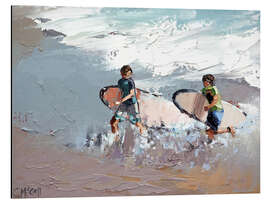 Magnettafel Zwei Surfer