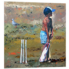 Foam board print Beach Cricketer