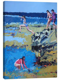 Canvas print Rockpool Jumping