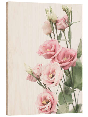 Obraz na drewnie Lisianthus II