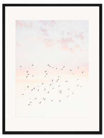 Gerahmter Kunstdruck Pastellhimmel