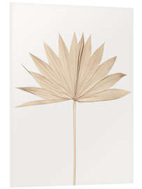 Foam board print Japandi Fan Leaf