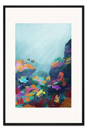 Gerahmter Kunstdruck Unter dem Meer