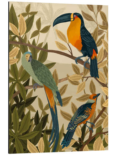 Aluminium print Paradise Birds