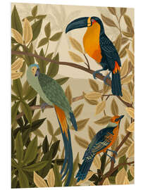 Foam board print Paradise Birds