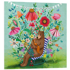 Foam board print Bear and squirrel