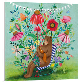 Magnettafel Bär und Eichhörchen