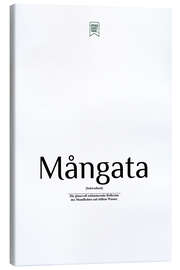 Canvas print Beautiful words - Mångata (German)