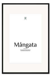 Gerahmter Kunstdruck Schöne Wörter - Mångata