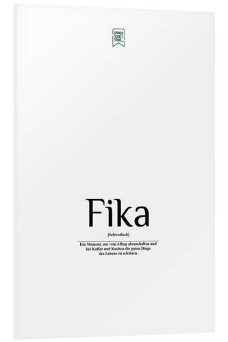 PVC print Beautiful words - Fika (German)