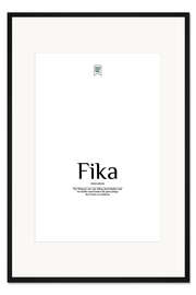 Gerahmter Kunstdruck Schöne Wörter - Fika