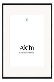Gerahmter Kunstdruck Schöne Wörter - Akihi