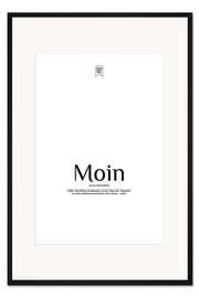 Gerahmter Kunstdruck Schöne Wörter - Moin