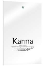 Gallery print Beautiful words - Karma (German)