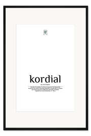 Gerahmter Kunstdruck Schöne Wörter - kordial