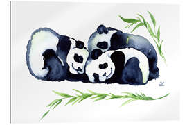 Gallery print Three Sleeping Baby Panda Bears