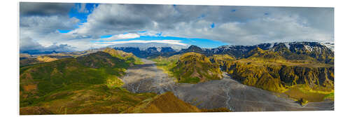 Tableau en PVC Dans les hautes terres d'Islande