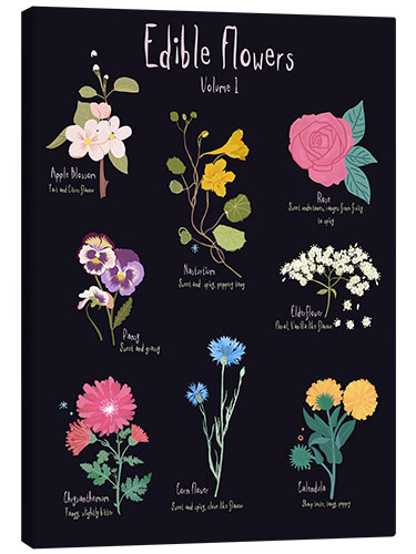 Canvas print Edible Flowers vol 1