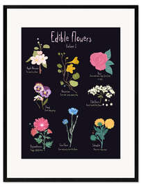 Framed art print Edible Flowers vol 1