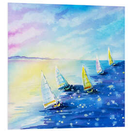 Foam board print Morning Sails