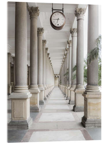 Acrylic print Mill Colonnade, Karlsbad