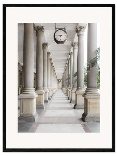 Framed art print Mill Colonnade, Karlsbad